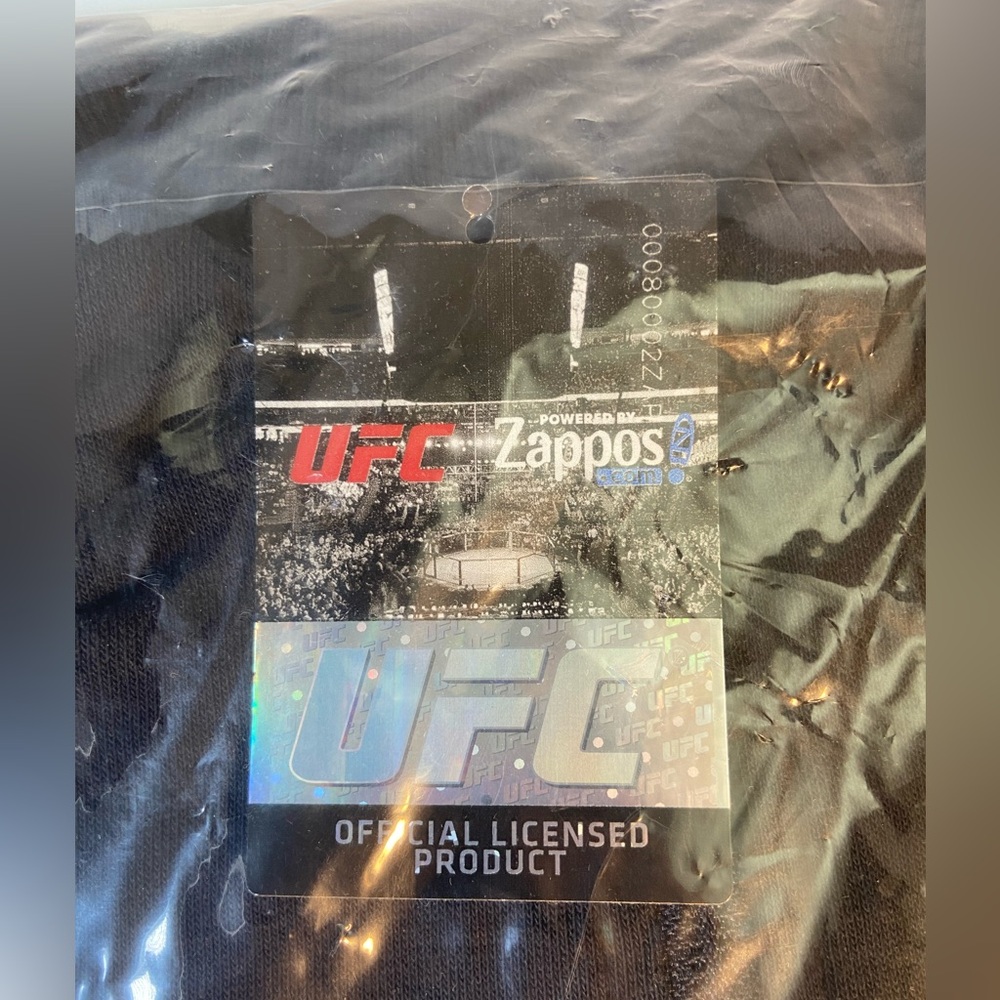 NWT UFC Men's Jacket Black Full Zip Cotton Comfort Style Ultimate fighter - Picture 4 of 5